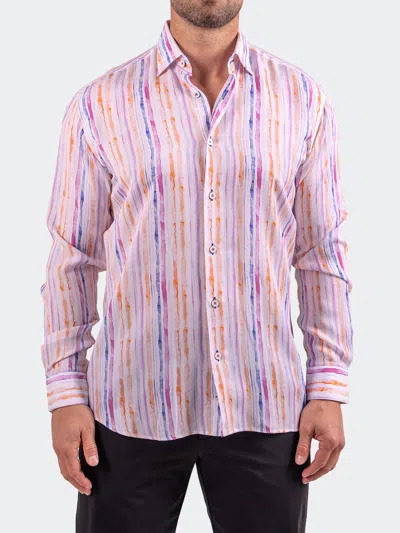 Maceoo Fibonacci Resistance Contemporary Fit Button-up Shirt In Pink