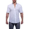 Maceoo Galileo Aristocrat Luxe Stretch Cotton Seersucker Short Sleeve Button-up Shirt