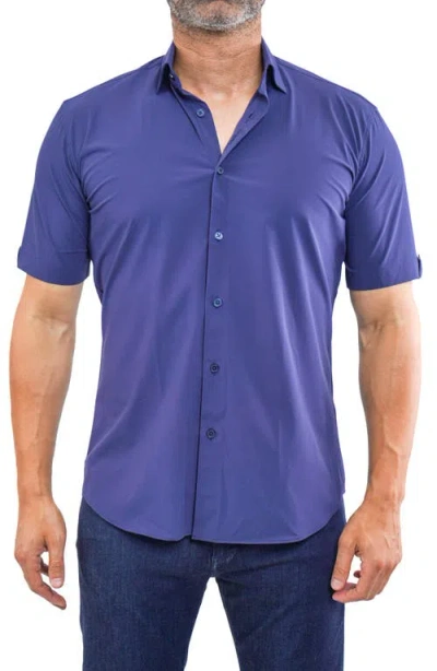 Maceoo Men's Galileo Stretch Core Sport Shirt In Blue