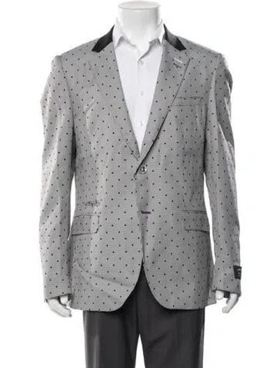 Pre-owned Maceoo Houndstooth Print Blazer W/ Tags In Multicolor