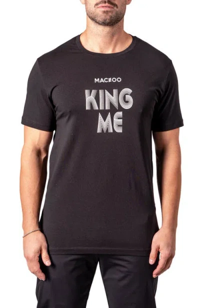 Maceoo King Me Graphic T-shirt In Black