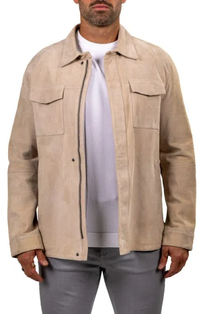Maceoo Leather Jacket In Brown