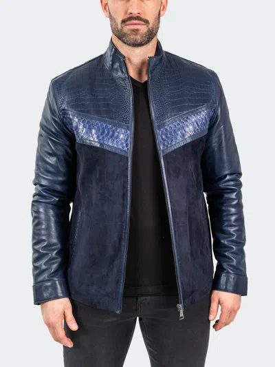 Maceoo Leather Pythonshield Blue