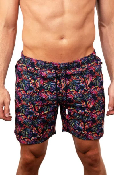Maceoo Lion Leaves Multi Swim Trunks