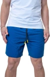 Maceoo Lion Solid Blue Swim Trunks In Blue