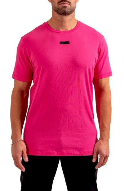 Maceoo Lion Zeus Embellished T-shirt In Pink