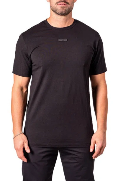 Maceoo Lion Zeus Embellished T-shirt In Black