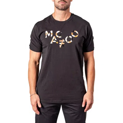 Maceoo Logo Appliqué Graphic T-shirt In Black