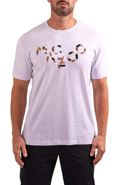 Maceoo Logo Appliqué Graphic T-shirt In White