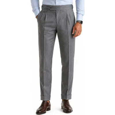 Maceoo Marthyr Pleated Trousers In Gray