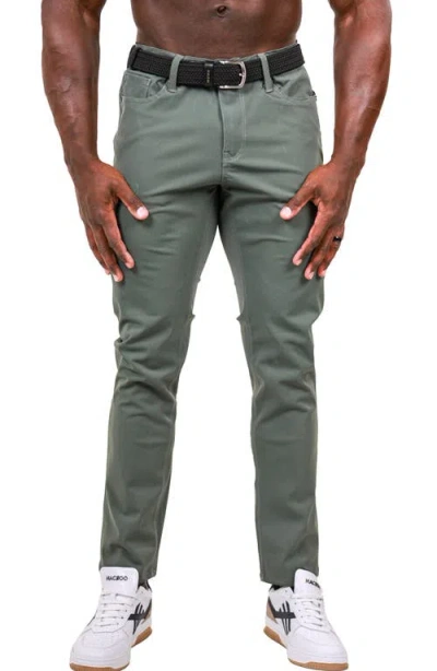 Maceoo Marthyr Slim Fit Pants In Green