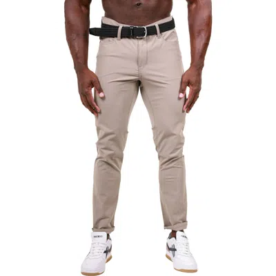 Maceoo Marthyr Slim Fit Pants In Neutral