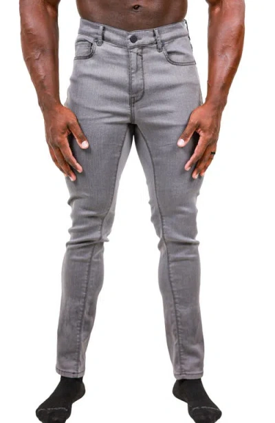 Maceoo Marthyr Stretch Skinny Jeans In Gray