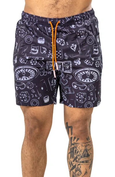 Maceoo Marthyr Swim Trunks In Black
