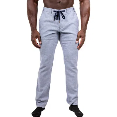 Maceoo Marthyr Tapered Leg Drawstring Pants In Blue