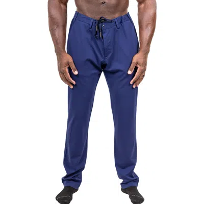 Maceoo Marthyr Tapered Leg Drawstring Pants In Blue