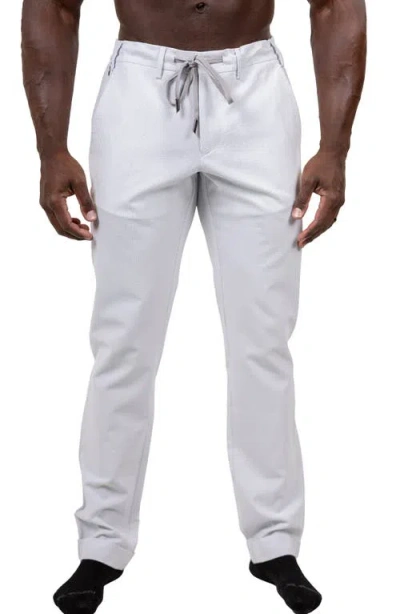 Maceoo Marthyr Tapered Leg Drawstring Pants In White