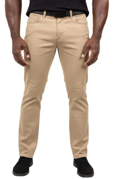 Maceoo Marthyr001 Brown Slim Stretch 5-pocket Pants
