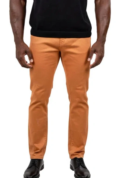 Maceoo Marthyr002 Slim Tapered Stretch 5-pocket Pants In Neutral