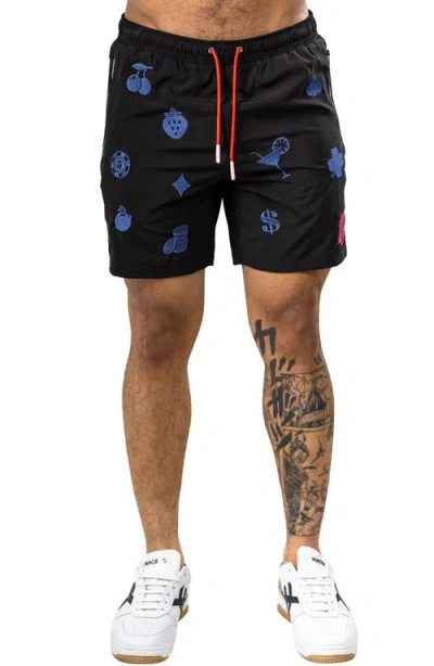 Maceoo Martyr Swim Trunks In Black