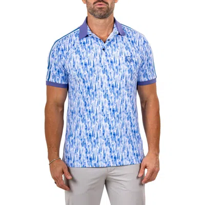 Maceoo Martyr0007 Print Golf Polo In Multi