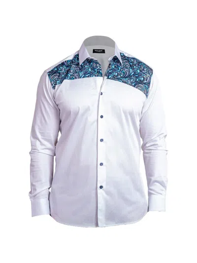 Maceoo Blacklabel Ascension0070 White Button-up Shirt In Multi