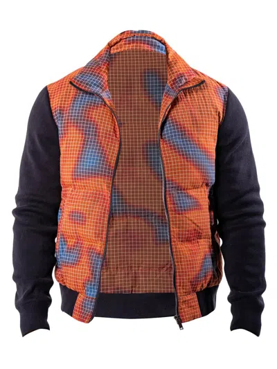 Maceoo Men's Bomber Jacket In Orange
