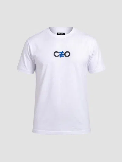 Maceoo Men's Cotton T-shirt In White
