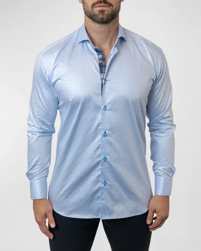 Maceoo Men's Einstein Diamond Sport Shirt In Blue
