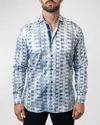 Maceoo Men's Einstein Glaciers Sport Shirt In White