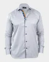 Maceoo Einstein Jacqslate Grey Button-up Shirt In Gray