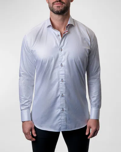 Maceoo Men's Einstein Shimmer Dress Shirt In White