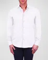 Maceoo Einstein Stretch Cotton-blend Button-up Shirt In White