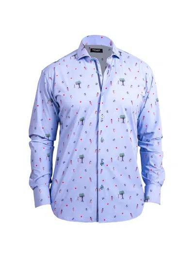 Maceoo Men's Einstein Stretch Ascension Shirt In Blue