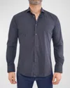 Maceoo Einstein Stretch Core Button-up Shirt In Black