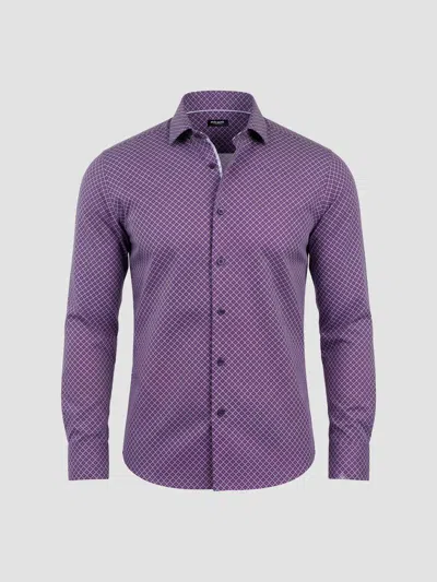 Maceoo Men's Einstein Stretch Shirt In Purple