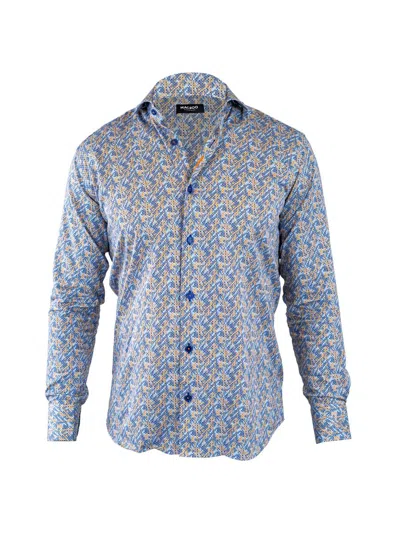 Maceoo Men's Einstein Symbol Shirt In Blue