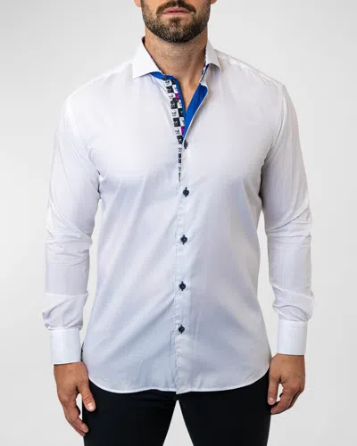 Maceoo Men's Einstein Target Sport Shirt In White