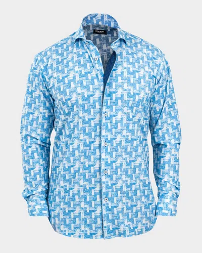 MACEOO MEN'S EINSTEIN WOOD WAVES STRETCH SPORT SHIRT