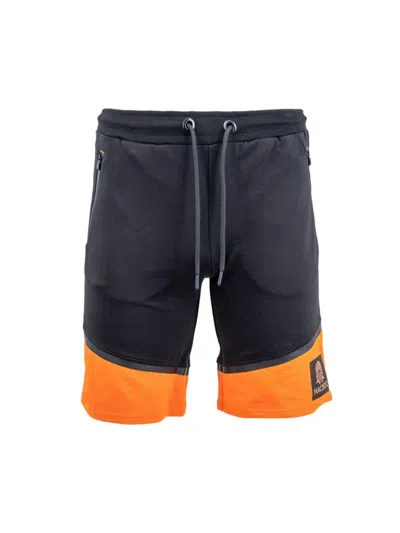 Maceoo Men's Exploration Shorts In Black Orange