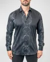 MACEOO MEN'S FIBONACCI FREQUENCY DRESS SHIRT