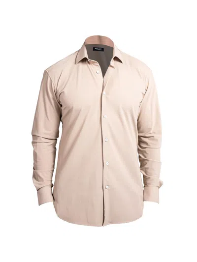 Maceoo Men's Fibonacci Stretch Euro Shirt In Neutral