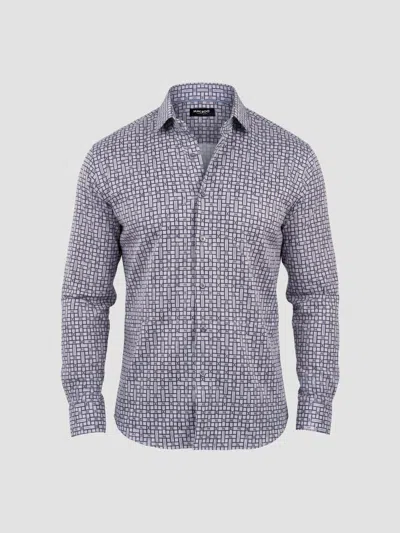 Maceoo Men's Fibonacci Stretch Shirt In Blue