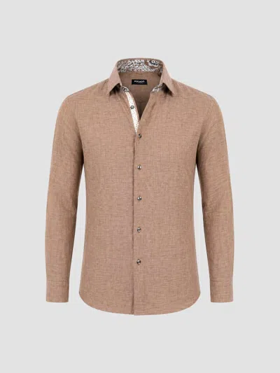 Maceoo Men's Fibonacci Woven Shirt In Brown