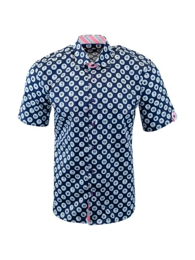 Maceoo Men's Galileo Dogdot Shirt In Blue