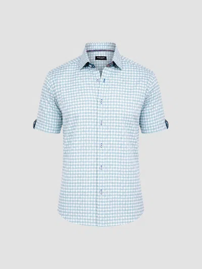 Maceoo Men's Galileo Short Sleeve Shirt In Blue