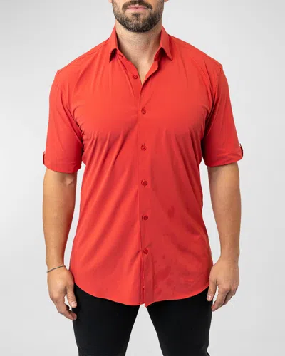 Maceoo Men's Galileo Stretch Core Sport Shirt In Red