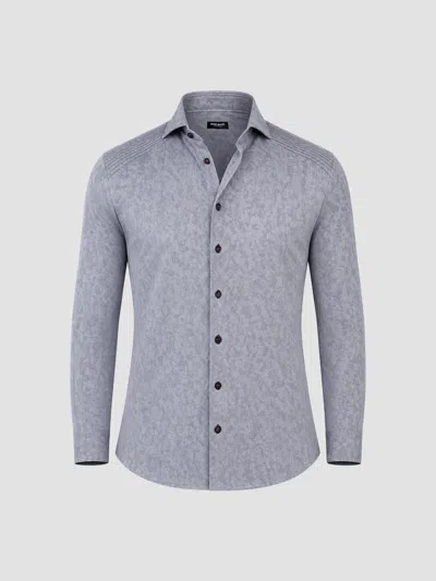 Maceoo Men's General Woven Long Sleeve Shirt In Gray