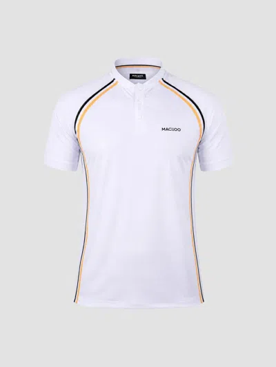 Maceoo Men's Golf Polo Shirt In White