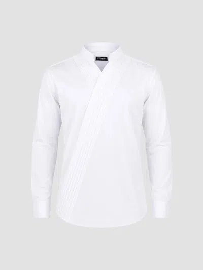 Maceoo Men's Kymono Shirt In White